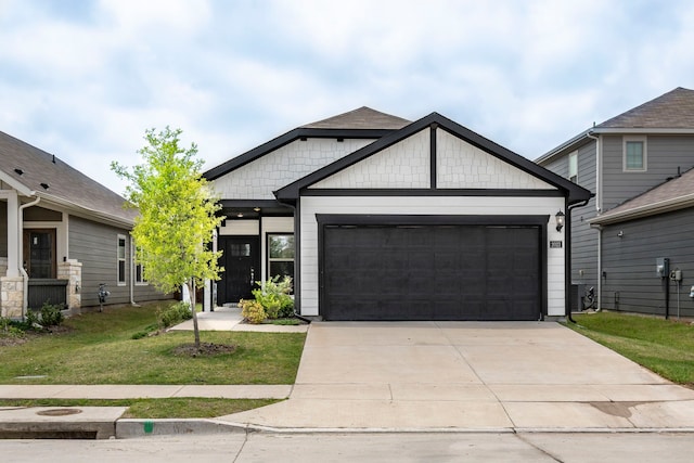 2021 Pine Stone Ln, Forney, TX 75126 - view of front facade featuring a garage, driveway, and a front yard
