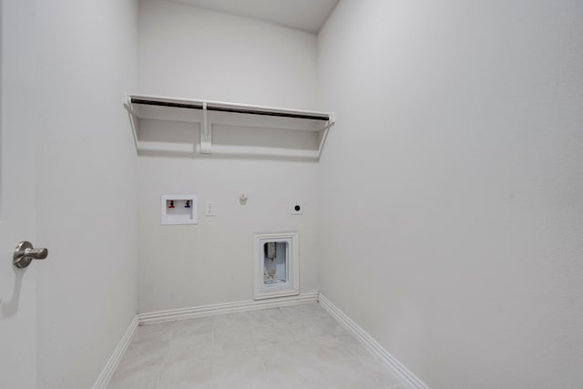 2021 Pine Stone Ln, Forney, TX 75126 - clothes washing area featuring washer hookup, laundry area, hookup for a gas dryer, baseboards, and electric dryer hookup