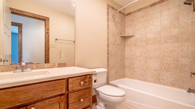 630 N Park St, Dublin, TX 76446 - full bath with toilet, vanity, and washtub / shower combination