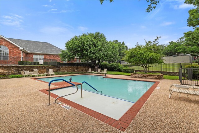 5243 Welden Ct, Fort Worth, TX 76132 - community pool featuring fence and a patio