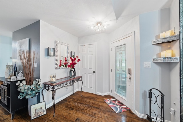 5243 Welden Ct, Fort Worth, TX 76132 - entrance foyer with baseboards and wood finished floors
