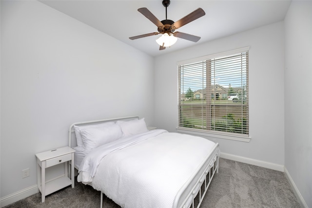 235 Winchester St, Van Alstyne, TX 75495 - carpeted bedroom with baseboards and a ceiling fan