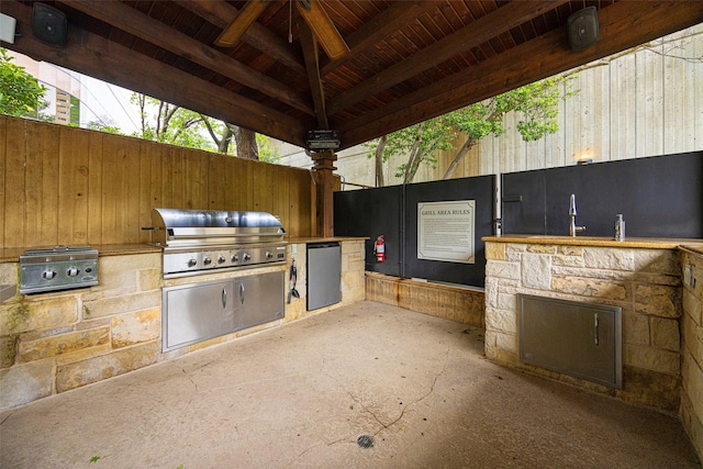 3831 Turtle Creek Blvd Unit 7E, Dallas, TX 75219 - view of patio featuring area for grilling and grilling area
