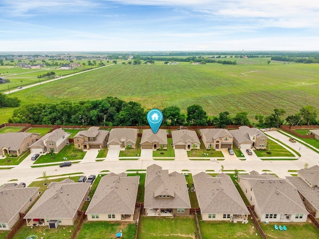 4016 Glastonbury Rd, Mckinney, TX 75071 - drone / aerial view with a rural view and a residential view