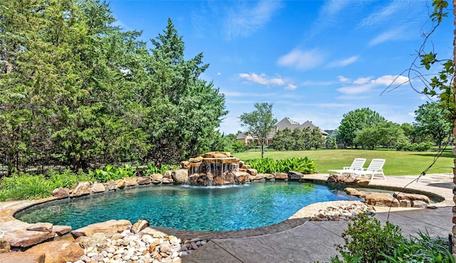 1237 Wales Dr, Mclendon Chisholm, TX 75032 - view of pool featuring a yard and a patio area