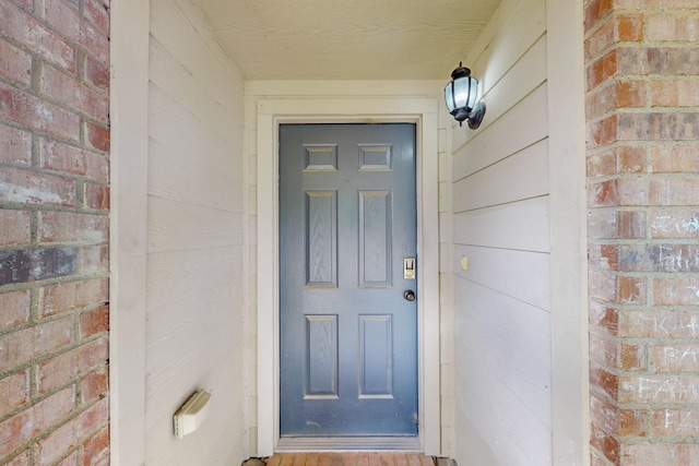 view of exterior entry