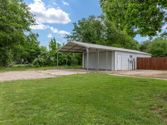 exterior space with fence