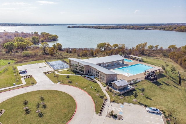 2224 Miramar Dr, Little Elm, TX 75068 - bird's eye view with a water view