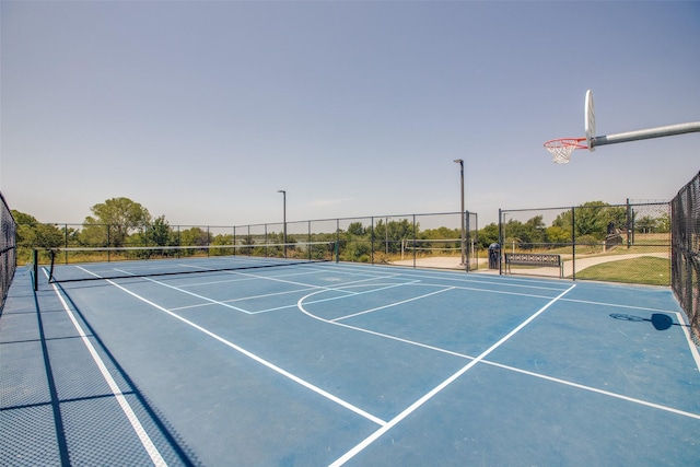 2224 Miramar Dr, Little Elm, TX 75068 - view of sport court with fence, community basketball court, and a tennis court