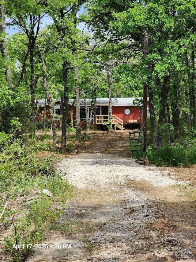 view of front of home
