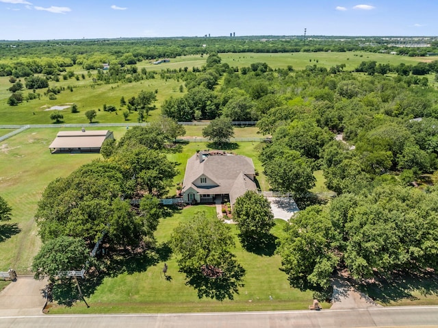view from above of property