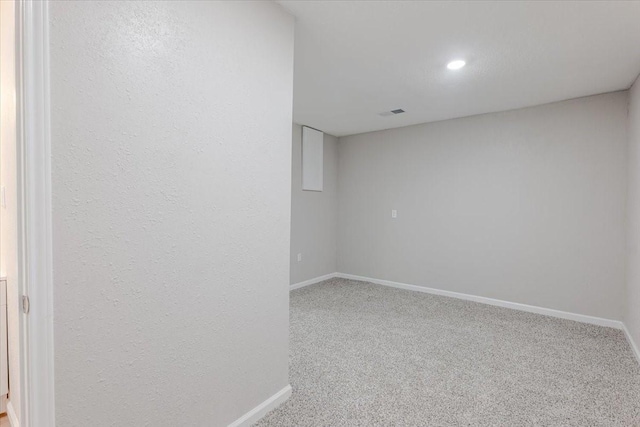 1017 SE 21st St, Mineral Wells, TX 76067 - carpeted spare room with recessed lighting, baseboards, and visible vents