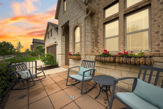 749 Copperleaf Dr, Midlothian, TX 76065 - french country home with driveway, stone siding, and a garage