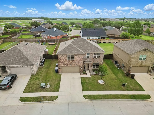 bird's eye view featuring a residential view