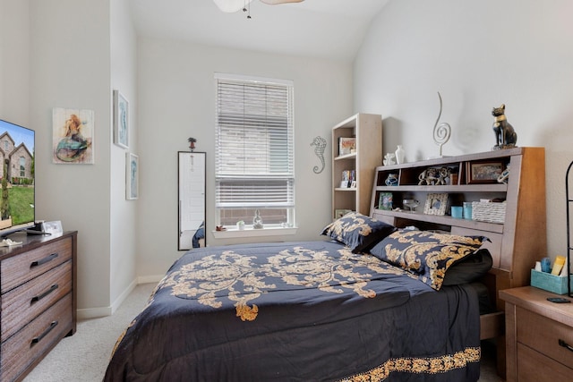 1732 Journey Forth Trl, Wylie, TX 75098 - bedroom featuring baseboards, light carpet, and vaulted ceiling