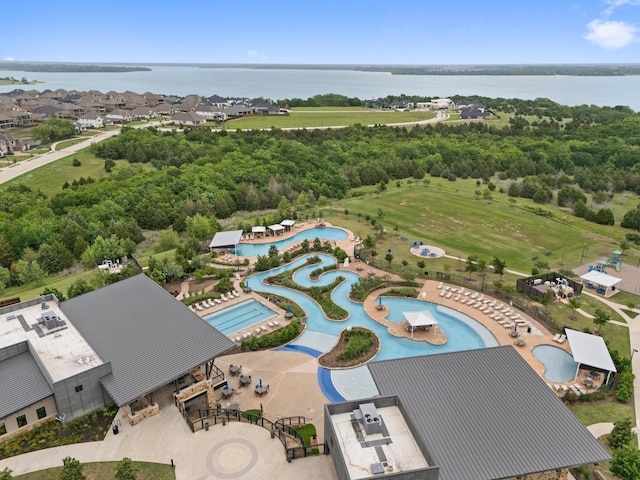 1732 Journey Forth Trl, Wylie, TX 75098 - drone / aerial view with a water view