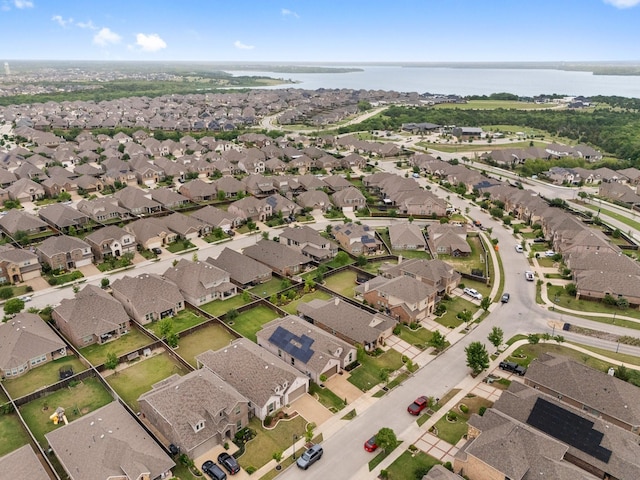 1732 Journey Forth Trl, Wylie, TX 75098 - aerial view with a water view and a residential view