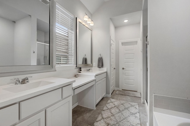 1732 Journey Forth Trl, Wylie, TX 75098 - bathroom featuring vanity and a stall shower