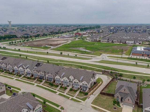bird's eye view with a residential view