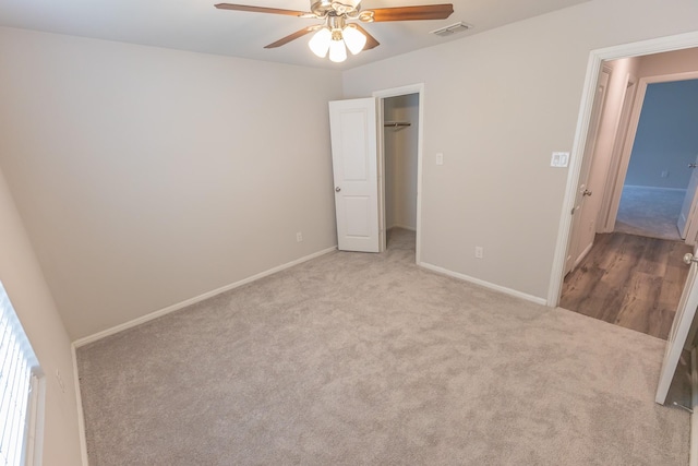 6000 Sutton Fields Trl, Celina, TX 76227 - unfurnished bedroom with visible vents, carpet, baseboards, and a spacious closet