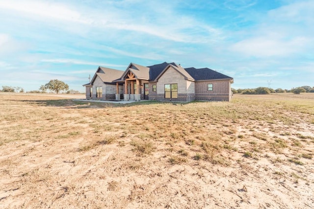 170 Rolling Hills Blvd, Alvord, TX 76225 - view of front facade with stone siding