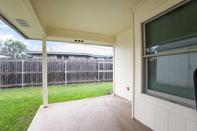 view of patio / terrace with fence