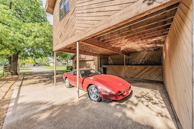view of parking