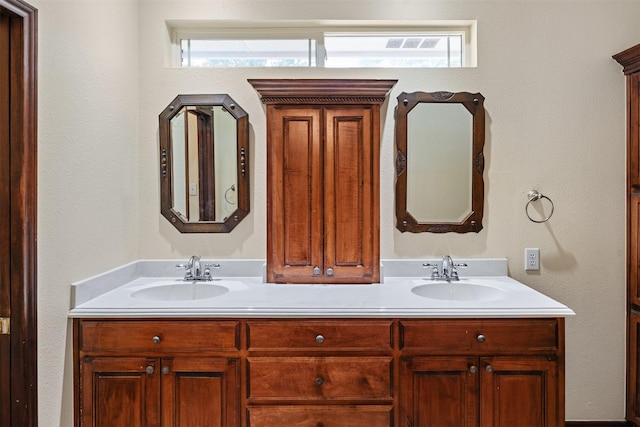 200 Bushwhacker Dr, Mabank, TX 75156 - bathroom with double vanity and a sink