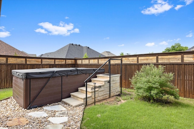 1408 Joshua Way, Granbury, TX 76048 - exterior space featuring a fenced backyard and a pool