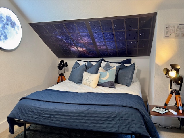 bedroom with carpet floors