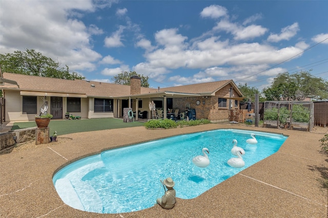 3150 Palmdale Cir, Farmers Branch, TX 75234 - view of pool featuring a patio area