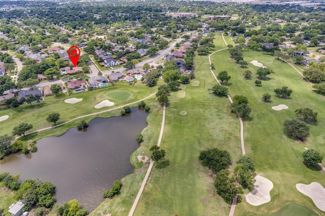 3150 Palmdale Cir, Farmers Branch, TX 75234 - view of property location with a nearby body of water, a local golf course, and nearby suburban area
