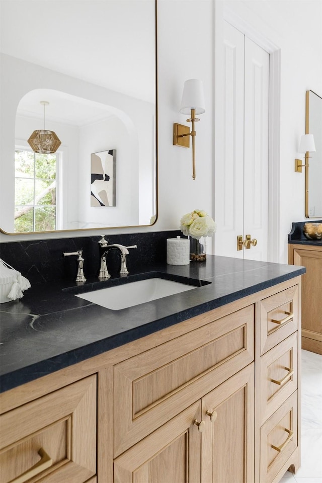 bathroom featuring vanity