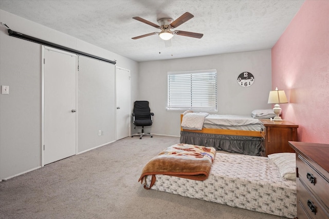 2036 Apple Valley Rd, Plano, TX 75023 - bedroom featuring a textured ceiling, ceiling fan, and carpet floors