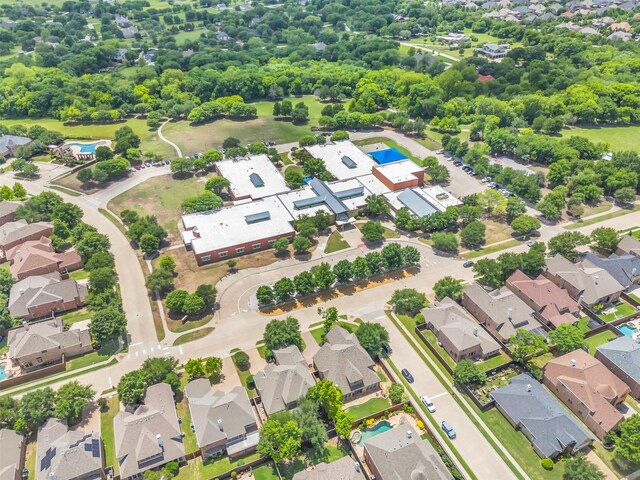 15604 Christopher Ln, Frisco, TX 75035 - view from above of property with a pool