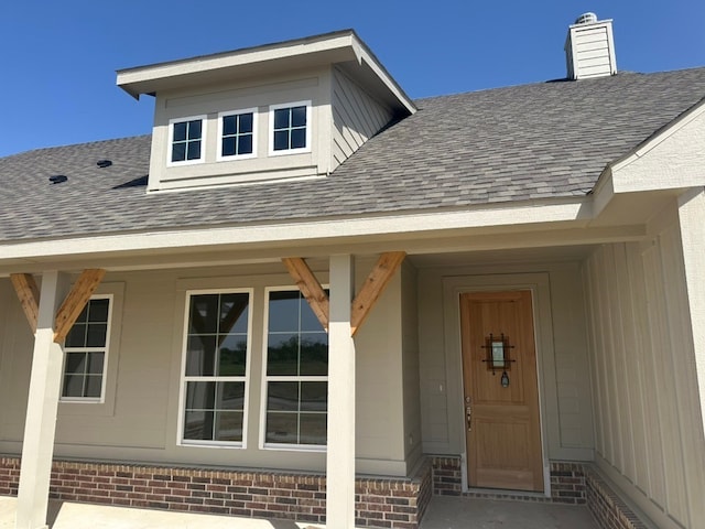 2471 Blackjack Oak Rd, Oak Ridge, TX 75161 - entrance to property with brick siding and a shingled roof