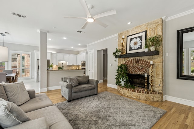7913 Craftsbury Ln, Mckinney, TX 75071 - office featuring light carpet, ceiling fan, recessed lighting, and crown molding