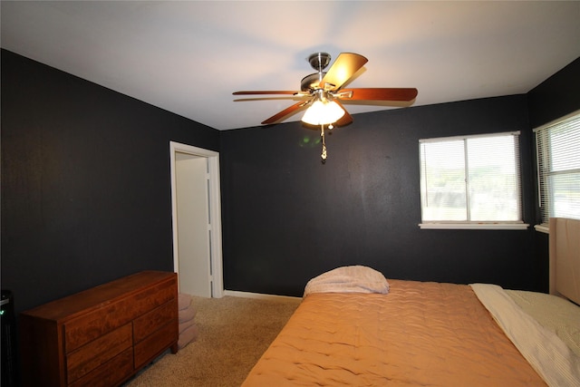 5520 Birchman Ave, Fort Worth, TX 76107 - bedroom featuring carpet floors and a ceiling fan