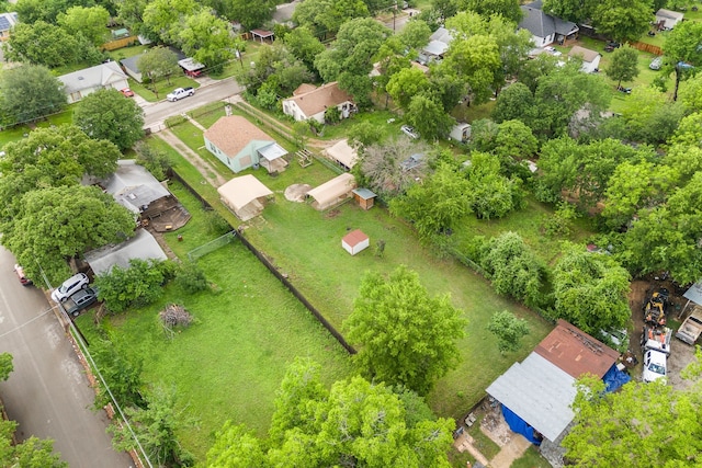 drone / aerial view with a residential view