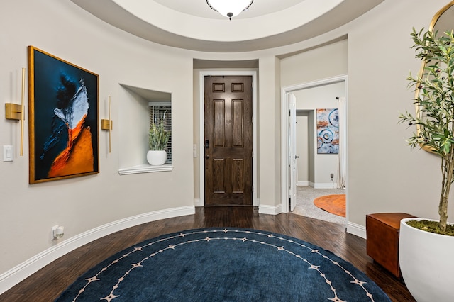 1617 Mack Ln, Little Elm, TX 75068 - foyer with wood finished floors and baseboards