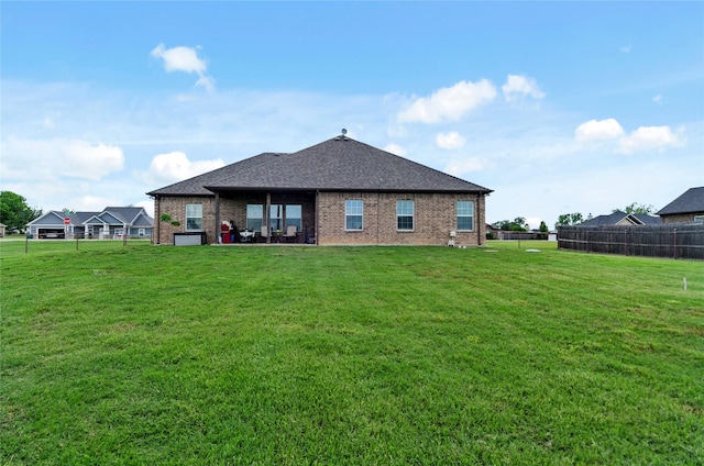141 Walnut St, Paradise, TX 76073 - back of house with brick siding and a shingled roof
