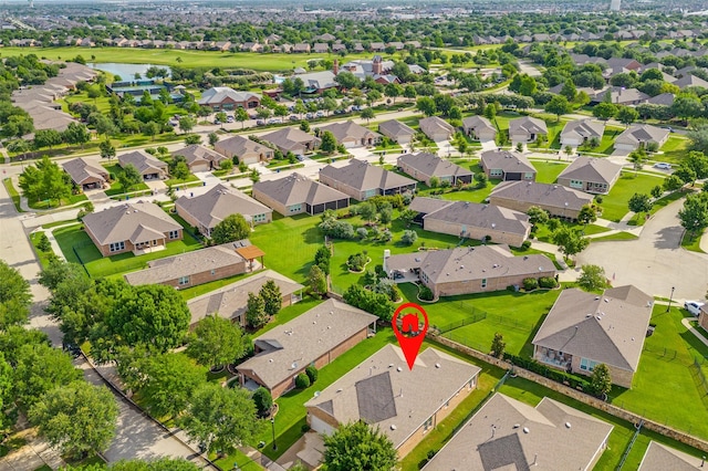 1130 Pasatiempo Dr, Frisco, TX 75036 - aerial view of residential area featuring a large body of water