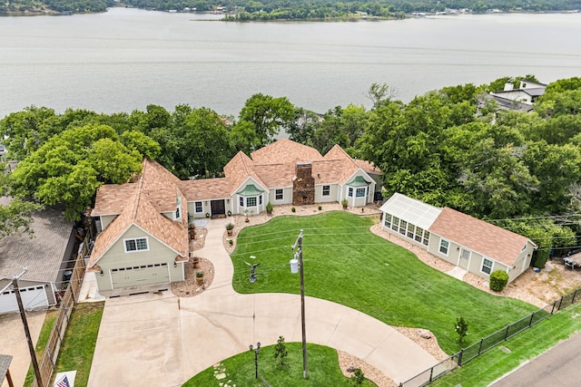 8121 Cahoba Dr, Fort Worth, TX 76135 - view from above of property featuring a nearby body of water