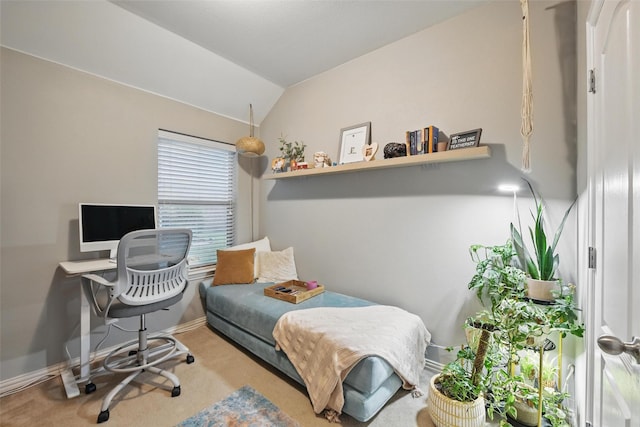 452 Northbrook Ave, Oak Point, TX 75068 - carpeted bedroom featuring baseboards and vaulted ceiling