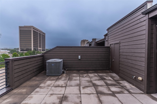 view of patio with cooling unit
