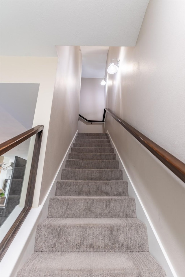 view of stairway