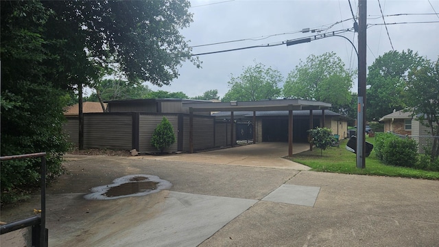 exterior space featuring fence