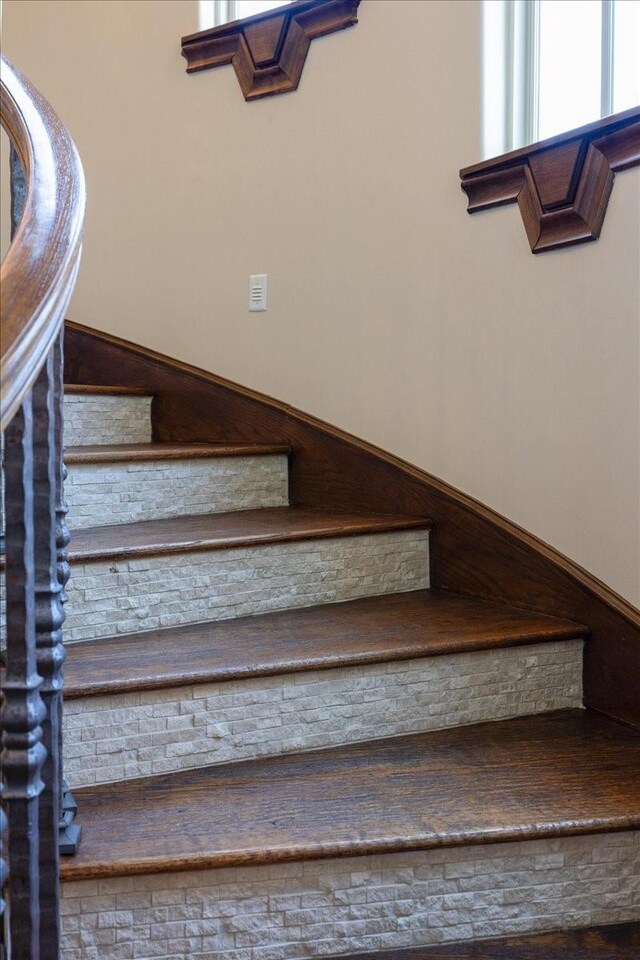 view of stairway