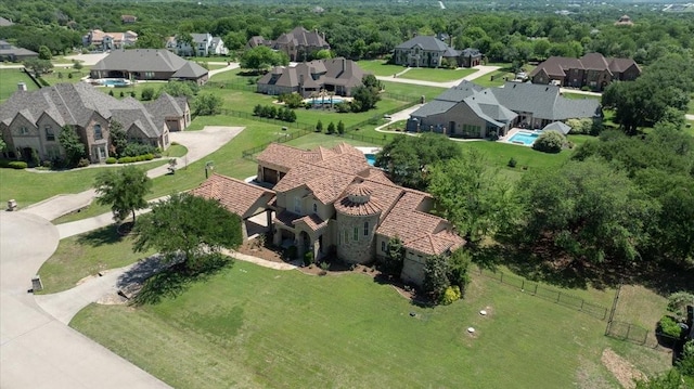 birds eye view of property featuring a residential view