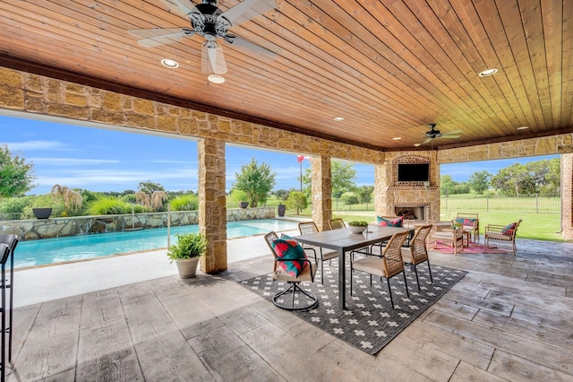7101 Royal Birkdale Dr, Cleburne, TX 76033 - view of patio featuring area for grilling, a sink, and exterior kitchen